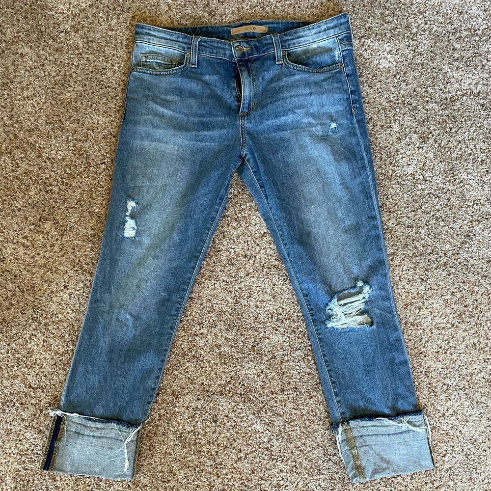 Crop boyfriend jeans